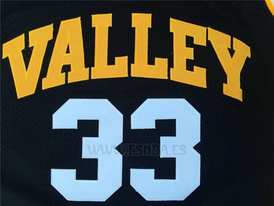 Camiseta Valley Larry Bird #33 Negro